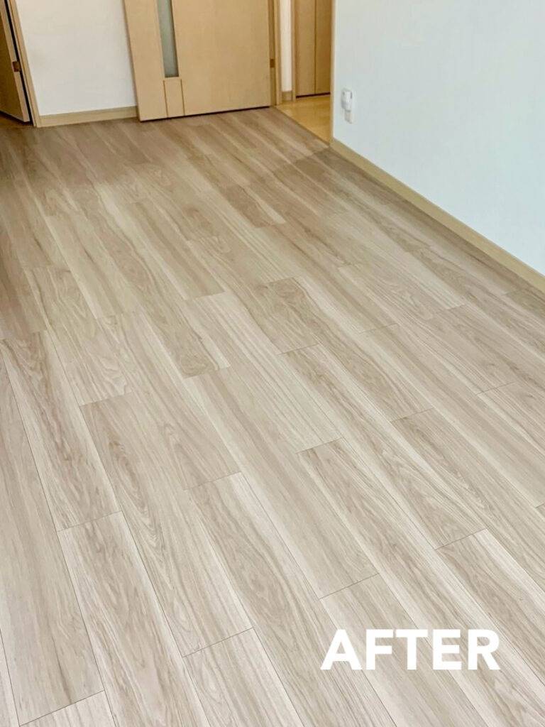 床工事】Panasonic – ウスイータ｜新色グレージュヒッコリー | 施工 