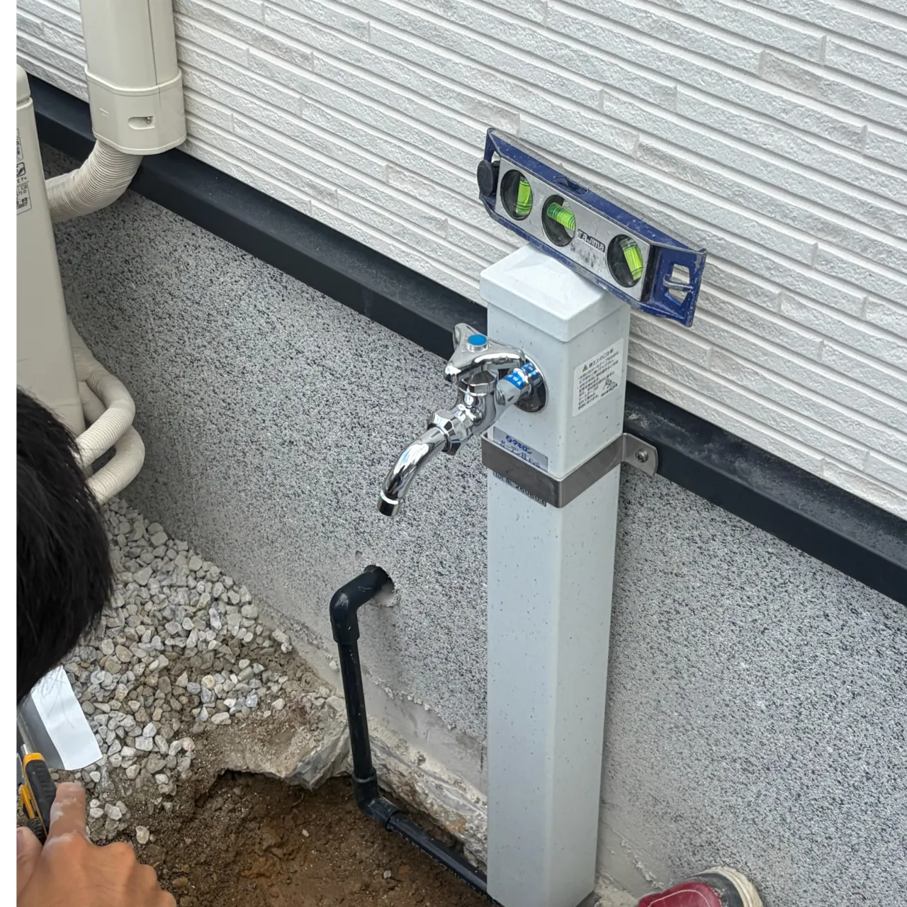 立水栓新設しました。